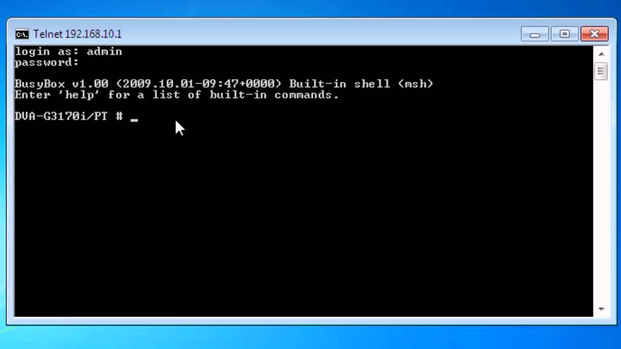 Conectar Ao Rotter Pelo Telnet E Fazer lhe Reboot YouTube