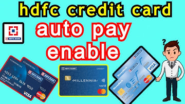 Setup/Enable ⚡Autopay  Option In HDFC Credit Card Through Online NetBanking and Using Mobile App🔥