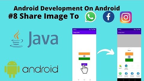 #8 How To Share Image Or Text To whatsapp or Facebook in Android|android app development on mobile