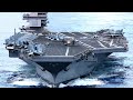 Le plus gros porteavions du monde uss gerald r ford en action  navire amricain