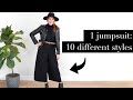 10 Ways to Style a Jumpsuit | 1 Jumpsuit, 10 Ways!