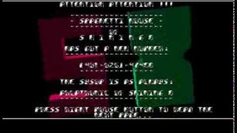 Shining 8 - Spaghetti House BBS - Amiga BBS Intro