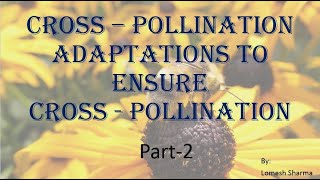 Cross Pollination Process: Adaptations to Ensure Cross-Pollination HPU BSc 2nd Year