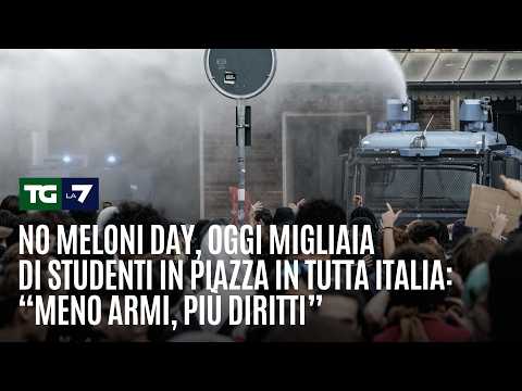Video No Meloni Day, oggi migliaia di studenti in piazza in tutta Italia: Meno armi, più diritti
