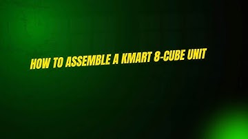 How to Assemble a Kmart 8-Cube Unit