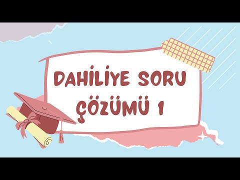Dahiliye Soru Çözüm