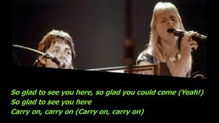 Paul McCartney &amp; Wings - So Glad to See You Here - Lyrics [Album Back to the Egg - Wings]