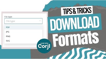 Download Formats in Corjl