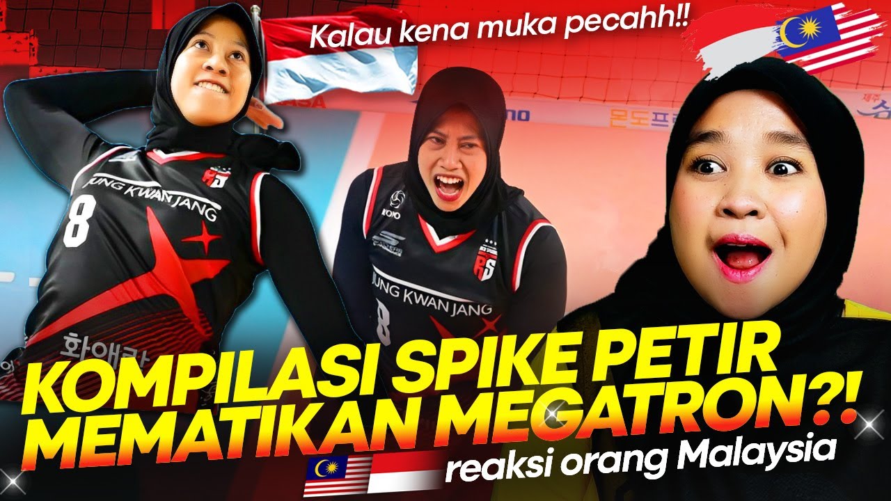 🇮🇩 LUAR BIASA!! KOMPILASI SPIKE MEMATIKAN DARI MEGAWATI MENGGONCANG TEAM HILLSTATE?! || 🇲🇾 REACTION