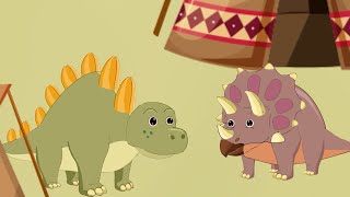 The Hometown of the T-Rex, the Dinosaur King, is in Trouble. Dinosaur Family With FUN Forest.