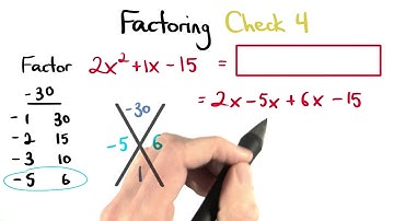 Factoring Check 4 - Visualizing Algebra