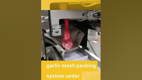 garlic mesh packing syetem under counting function(auto clipping packing system)