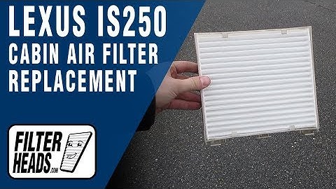 How to Replace Cabin Air Filter 2008 Lexus IS250 | AQ1102