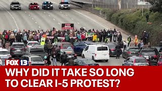 WSP explains why it took 5 hours to clear massive protest on I-5