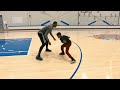 Melo Teaches His Son How To Jab