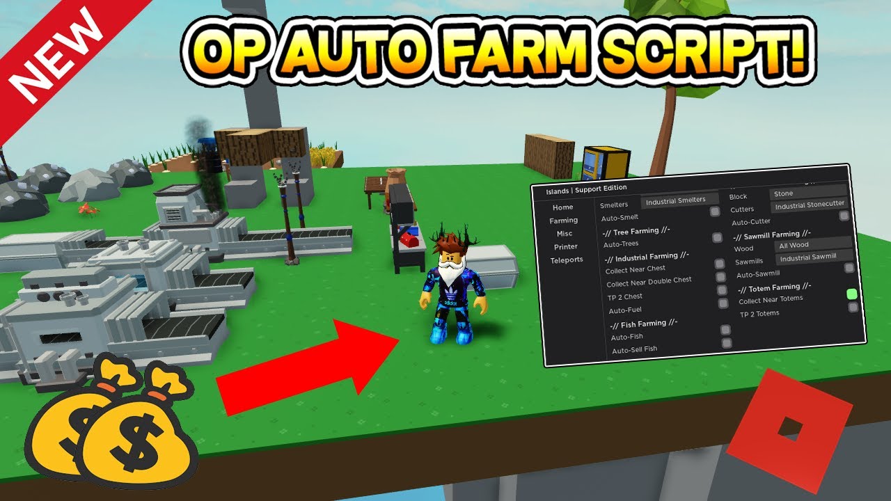 New Auto Farm Script For Islands Unlimited Items Roblox Youtube - roblox farming simulator auto farm