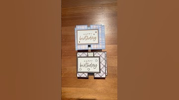 Double Zee/Zed Gate Fold, Plaid #cardmakingtechniques #handstampedcards #stampinup #cardmaking
