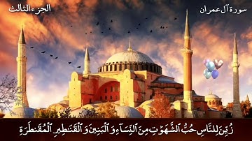 زين للناس حب الشهوات || القارئ شعبان علي