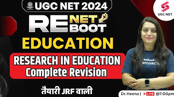UGC NET Education Revision | Unit 6 | Research In Education Complete Revision | Dr.Heena Dawar