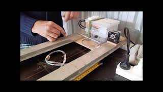 home made string winding machine