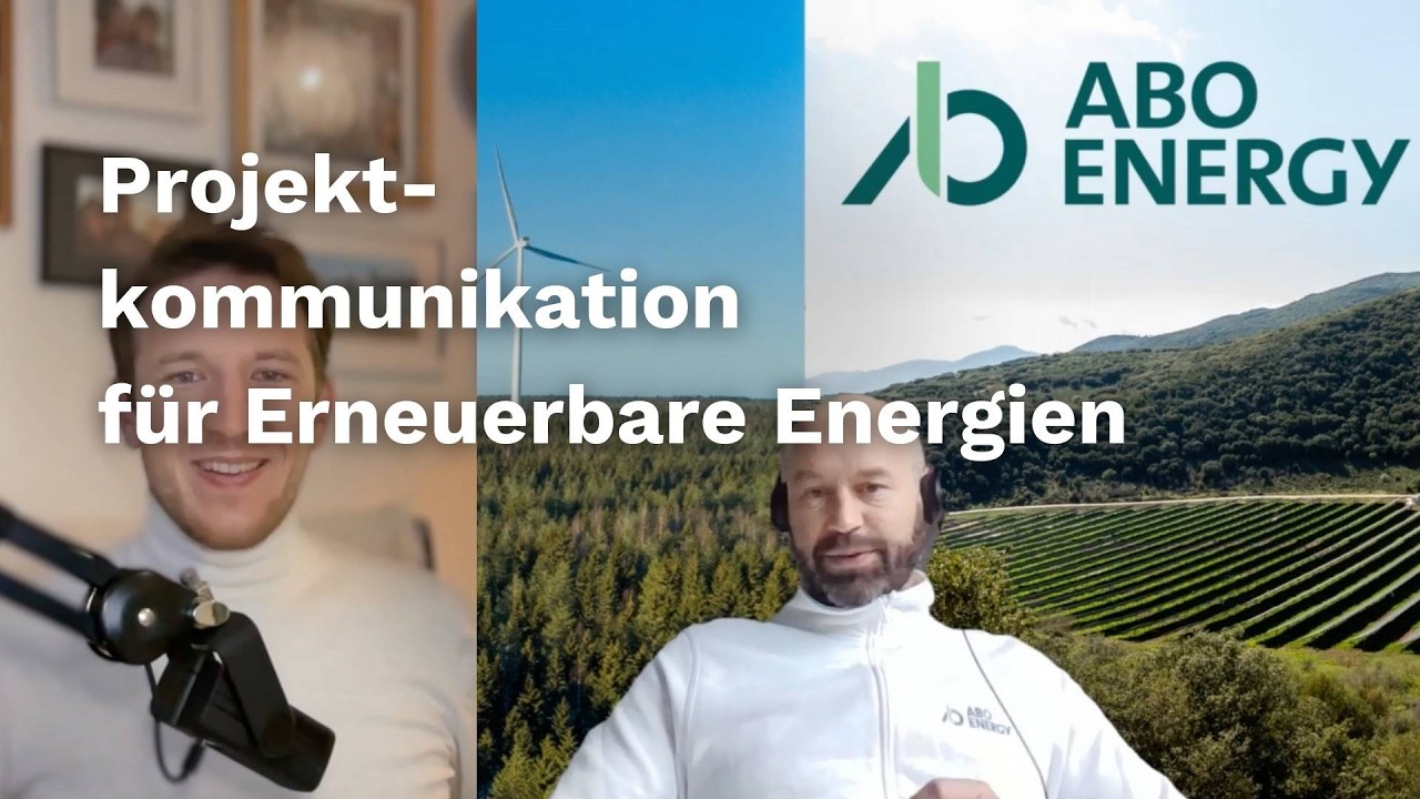 Projektkommunikation für Erneuerbare Energien: Der richtige Marketing-Mix | Daniel Duben, ABO Energy