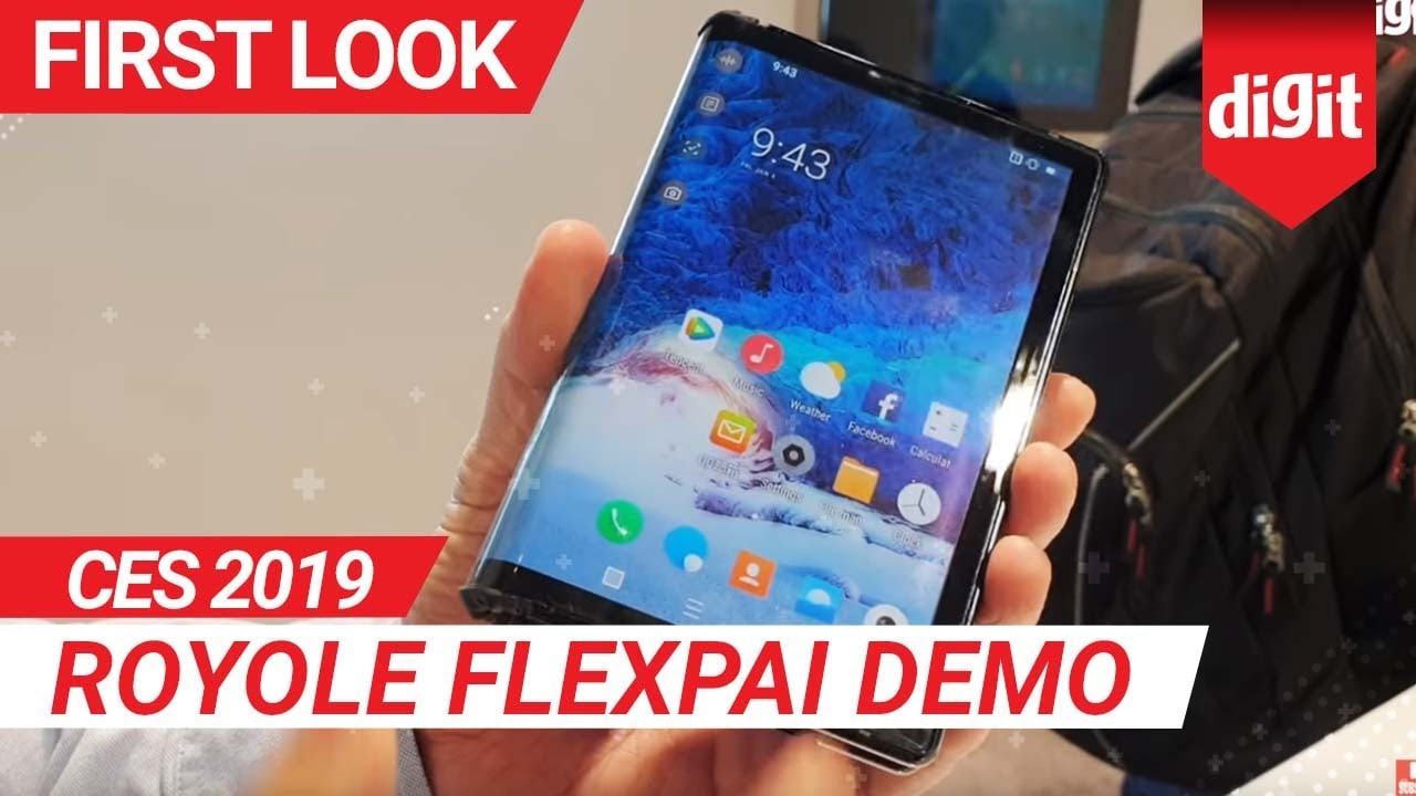 CES 2019: Royole FlexPai Demo | Digit.in
