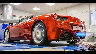 Ferrari 458 italia tuned by biesse racing, the car fits a katless
exhaust and with racing ecu tuning goes from 550hp stock to 580hp
tuned. http://bies...