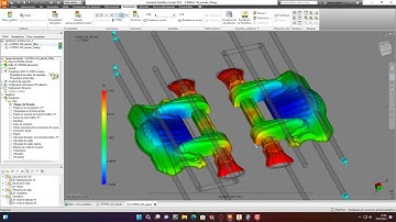 Simulacion de llenado de cavidades con Moldflow