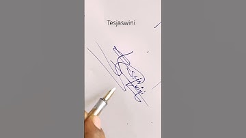 Tejaswini name Signature Style///Best Signature #Viralshorts