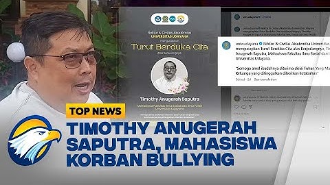 Top Topic - Kisah Tragis Mahasiswa Unud Bunuh Diri Diduga Akibat Dibully