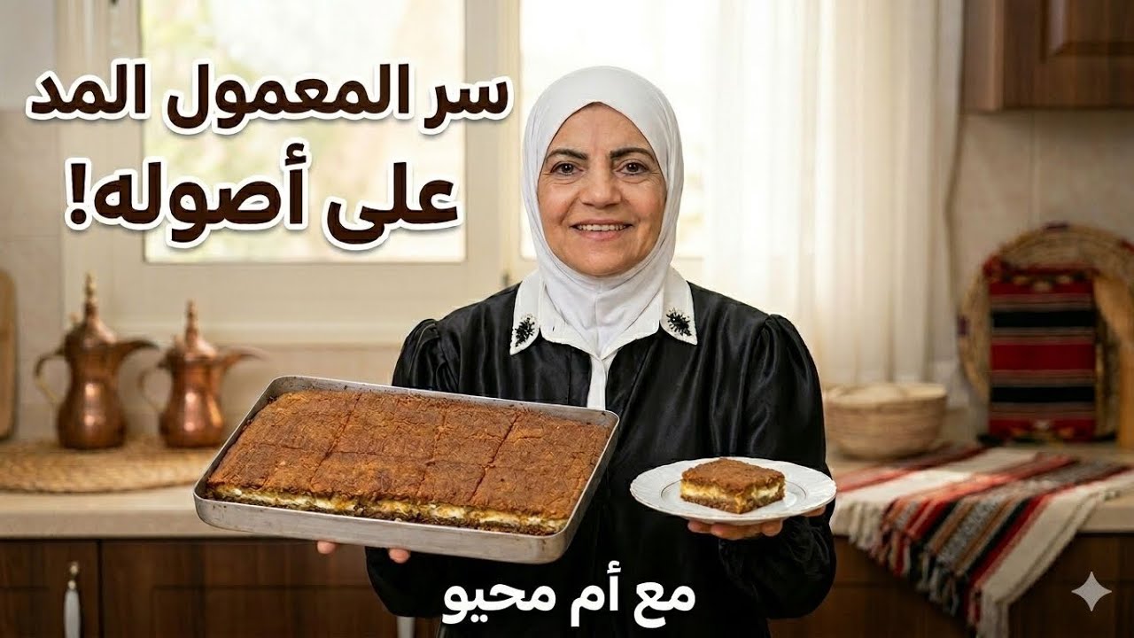 طريقة عمل معمول مد بل قشطة طريقة ناجحة مية بل مية👍👍 - YouTube