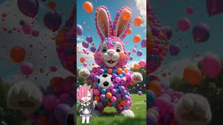 Ball Hits, Bubbles Burst Animal Appears Rabbit