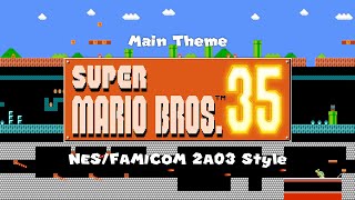 Super Mario Bros. 35 Main Theme 8 bit NES Arrangement