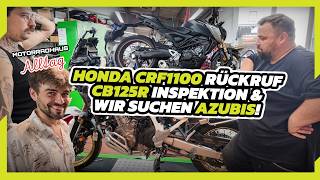 HONDA CRF1100 Recall, CB125R Service & We're Hiring Apprentices! • Motorcycle Dealership Daily Li...