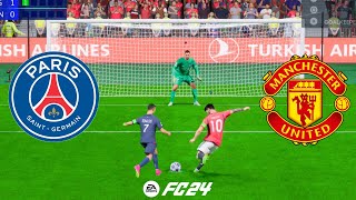 PSG VS MAN UTD FC 24 PENALTIES ! MANCEHSTER UNITED VS PARIS ! UCL FINAL ! PENALTY SHOOTOUT by FIFA Gameplay 1,721 views 3 weeks ago 10 minutes, 16 seconds