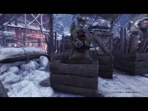 セリエナのお手伝いアイルー達をただ眺めるだけ