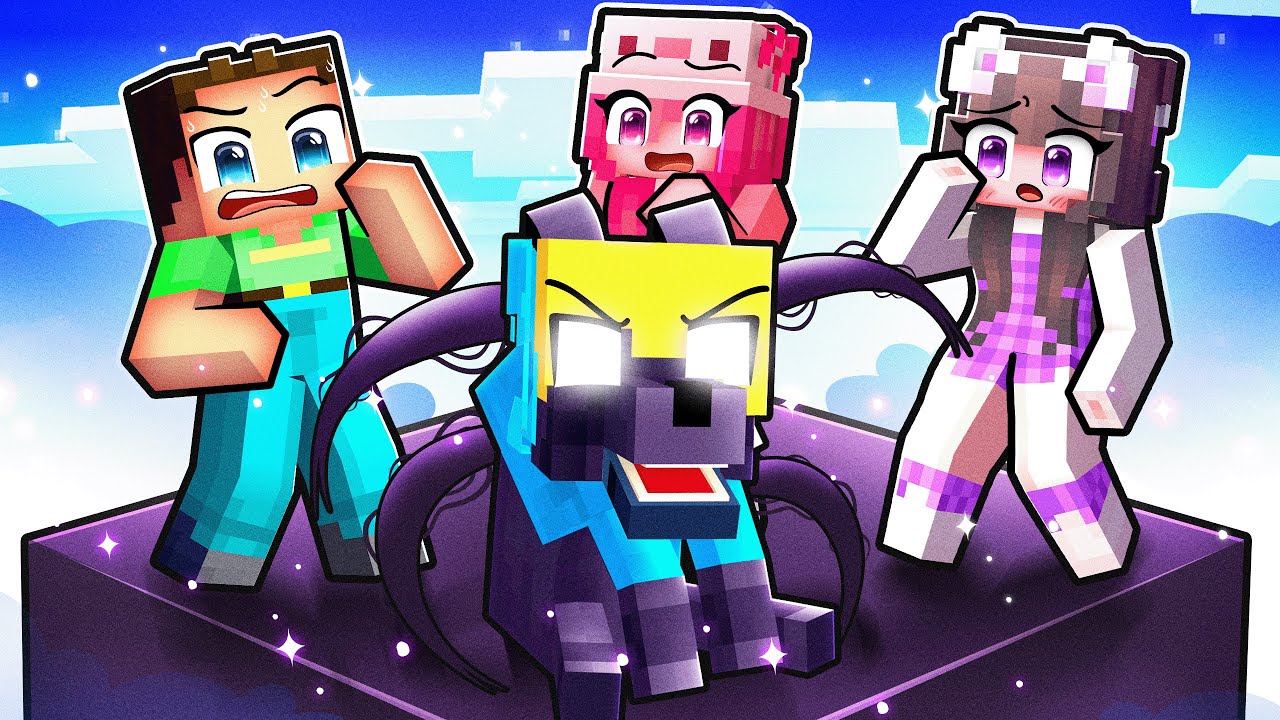 Ich tue so als wäre ich ein HUND auf einem DUNKLEN One Chunk in Minecraft!