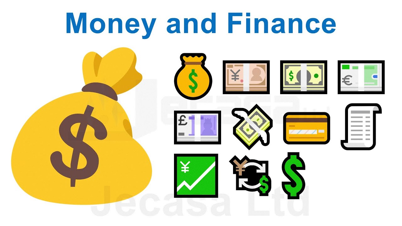 Emoji Meanings Part 37 Money and Finance English Vocabulary YouTube