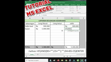 Cara membuat laporan keuangan di Excel