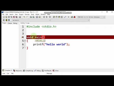 How to Print "Hello World" in C Language | Activity 1.2 |  10th Computer book | C Language | Irfan