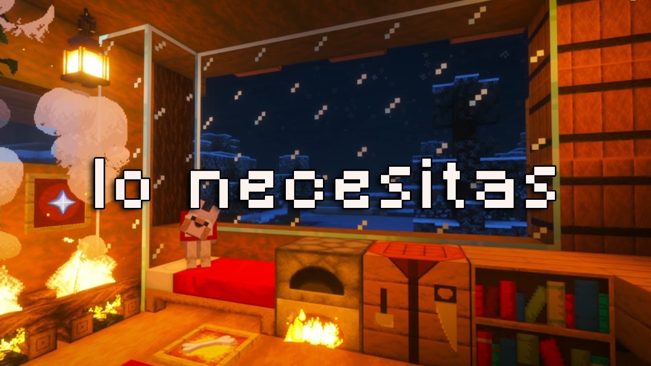 está bien, vete a dormir... (minecraft música con fuego y ventiscas)