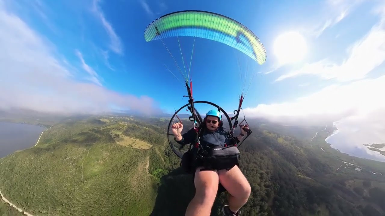 Exploring the Knysna Forest and Farm Lands on my Paramotor