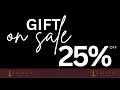 GIFT CARDS ON SALE 25% OFF