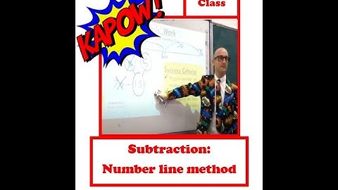 Subtraction - number line method - Kapow WoW Maths!