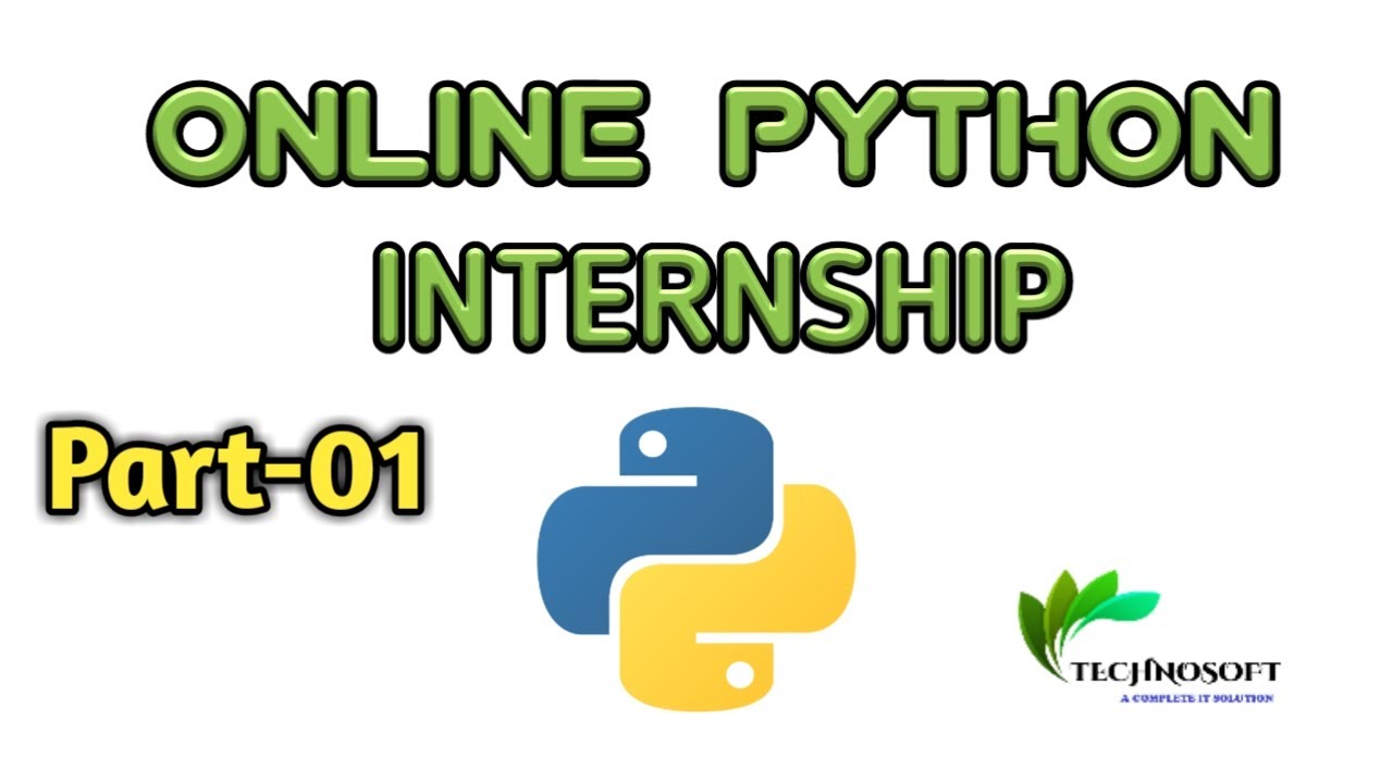 Python Part 1 || #OnlinePython Internship - YouTube