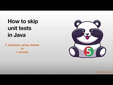 Vídeo: Qual comando é usado para pular o teste no Maven?