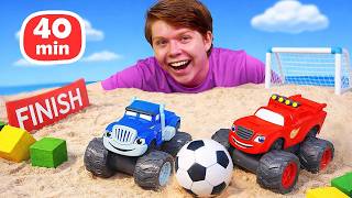 Plush puppies go on an adventure. Games with toy cars for kids screenshot 5