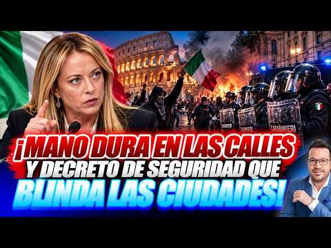 Meloni no es Macrom Italia frena en seco las protestas y saqueos