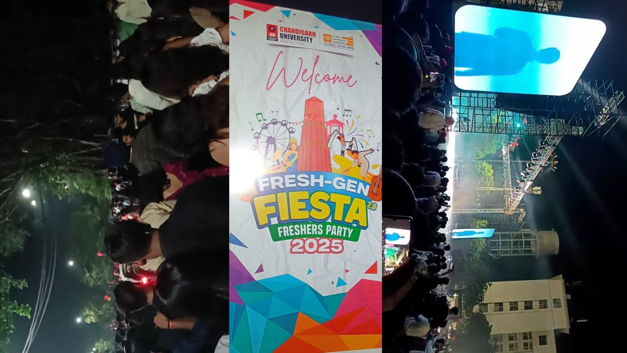 Armaan Malik in Chandigarh University Freshers party 