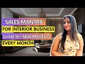 Grow interior business with powerful sales tips
